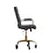 Flash Furniture Black LeatherSoft Roller Wheel Executive Chair GO-2286M-BK-GLD-RLB-GG - alternate 8